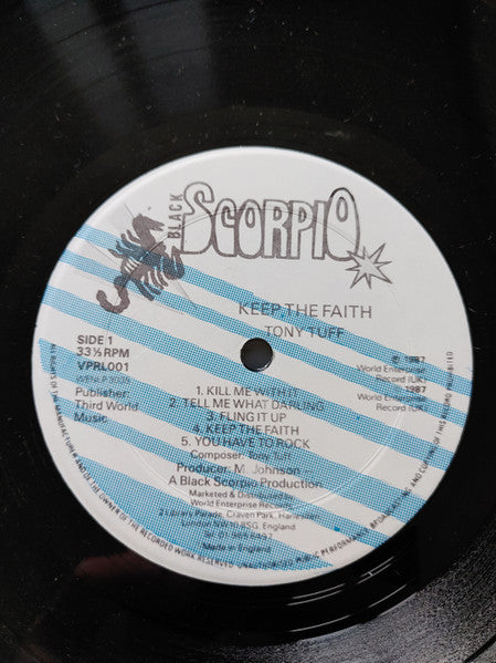 Tony Tuff : Keep The Faith (LP, Lab)