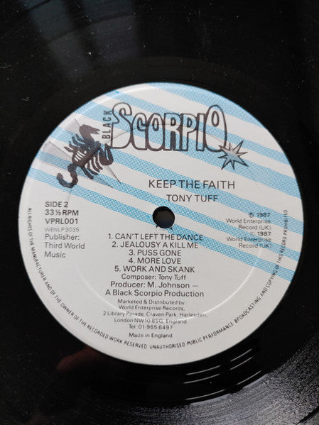 Tony Tuff : Keep The Faith (LP, Lab)