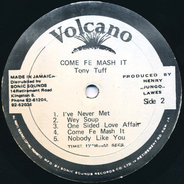 Tony Tuff : Come Fe Mash It (LP, Album)