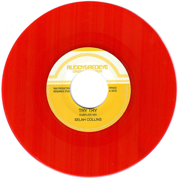 Selah Collins : Try Try (7", M/Print, Red)