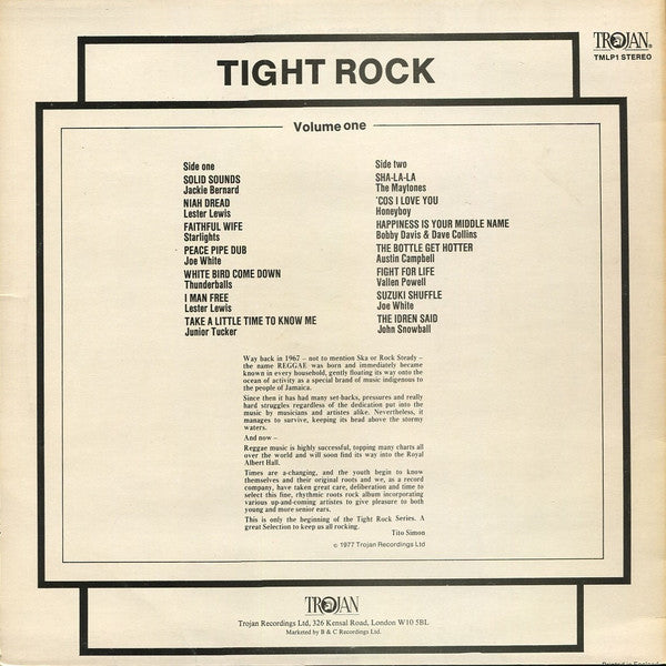 Various : Tight Rock (LP, Comp)