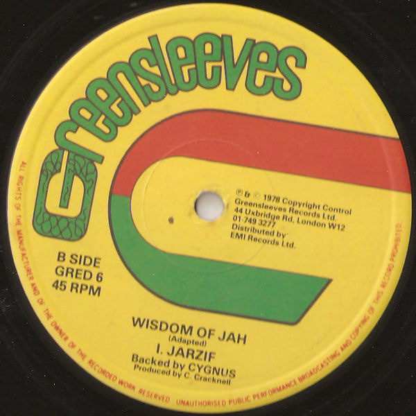 英12” I. Jarzif Backed By Cygnus (4) How Could I Leave My Wife GRED6 Greensleeves Records /00250 Buy I. Jarzif Backed By Cygnus : How Could I Leave My Wife