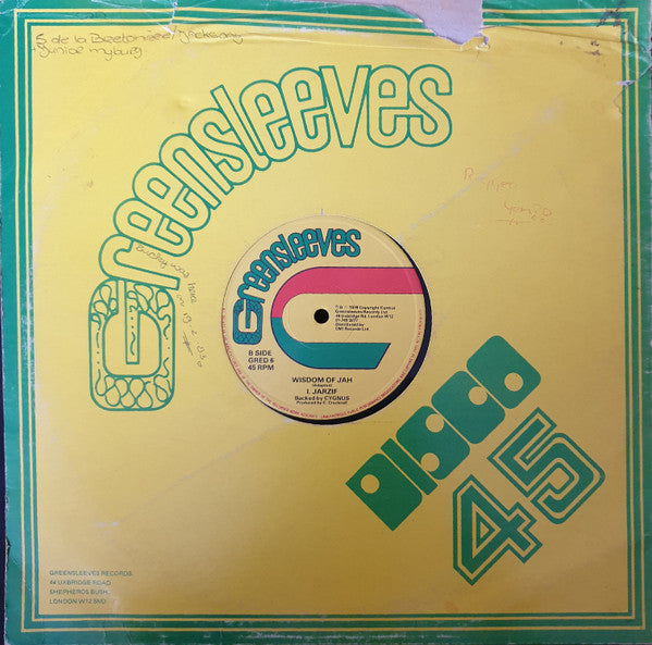 英12” I. Jarzif Backed By Cygnus (4) How Could I Leave My Wife GRED6 Greensleeves Records /00250 Buy I. Jarzif Backed By Cygnus : How Could I Leave My Wife