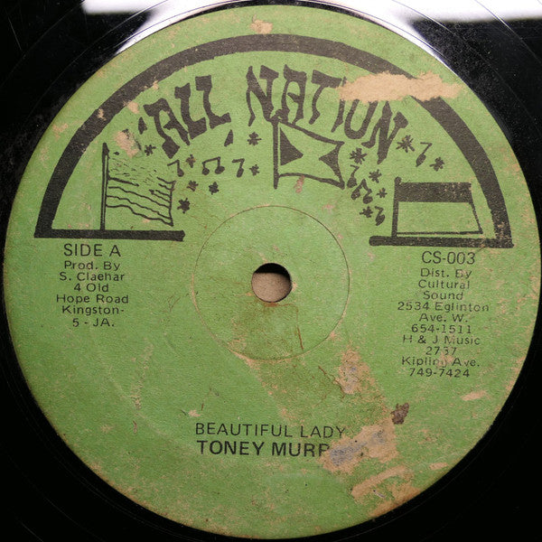 Toney Murry* / Ranking Devon : Beautiful Lady / Pass The Chalice In A Circle (12")