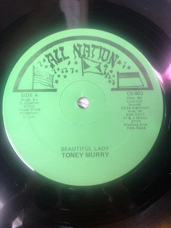 Toney Murry* / Ranking Devon : Beautiful Lady / Pass The Chalice In A Circle (12")