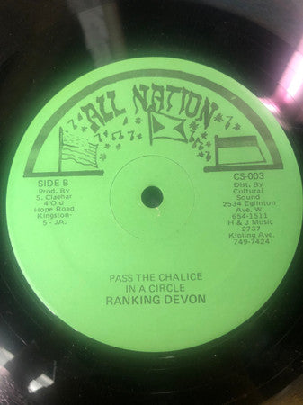 Toney Murry* / Ranking Devon : Beautiful Lady / Pass The Chalice In A Circle (12")