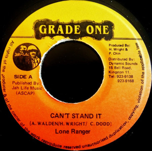 Lone Ranger : Can't Stand It (7")