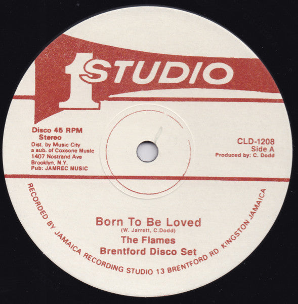 The Righteous Flames, Brentford Disco Set / Jackie Mittoo, Ernest Ranglin & Jah Stone, Brentford Disco Set : Born To Be Loved / Gold Streak (12", Ltd, RE)