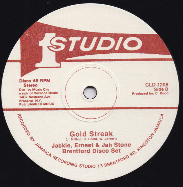 The Righteous Flames, Brentford Disco Set / Jackie Mittoo, Ernest Ranglin & Jah Stone, Brentford Disco Set : Born To Be Loved / Gold Streak (12", Ltd, RE)