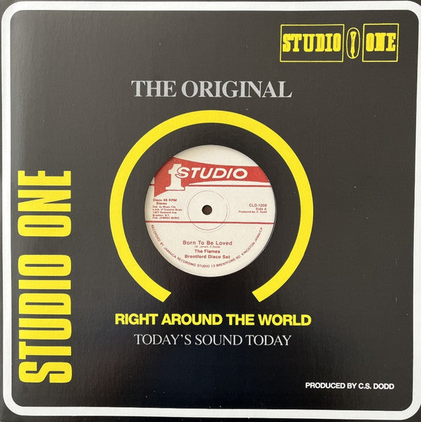 The Righteous Flames, Brentford Disco Set / Jackie Mittoo, Ernest Ranglin & Jah Stone, Brentford Disco Set : Born To Be Loved / Gold Streak (12", Ltd, RE)