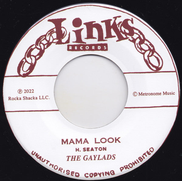 The Gaylads / Delroy Wilson : Mama Look / Soul Resolution (7")