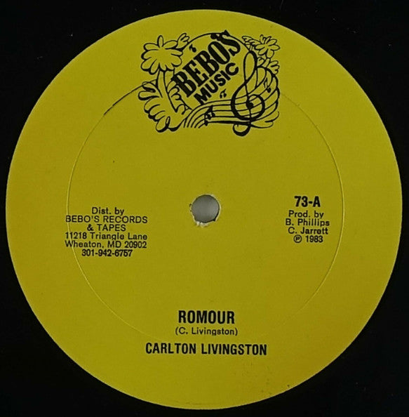 Carlton Livingston / Lone Ranger : Romour / Donst Falla Romour (12")