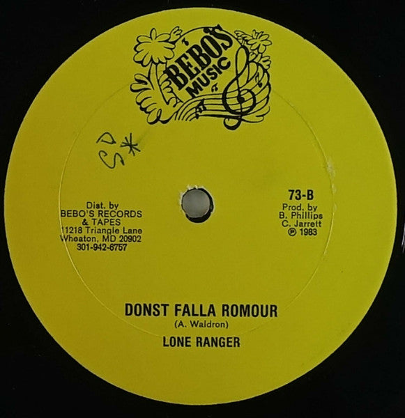 Carlton Livingston / Lone Ranger : Romour / Donst Falla Romour (12")