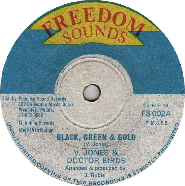 Vivian Jones & Doctor Birds : Black, Green & Gold (7")