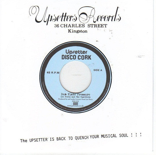 Lee Perry & The Upsetters : Dub Plate Pressure (7")