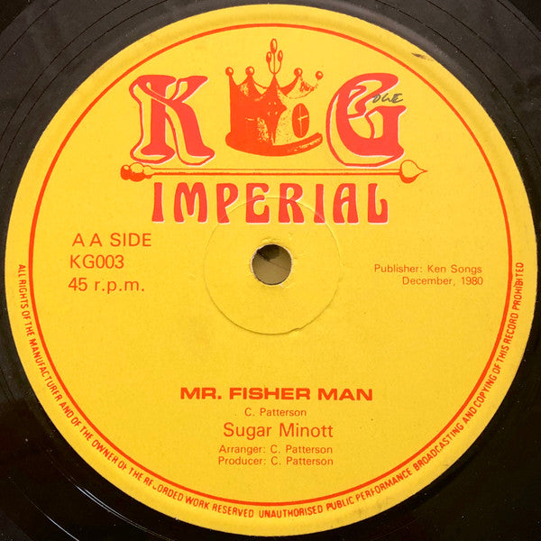 Sugar Minott : Mr. D. C. (12")