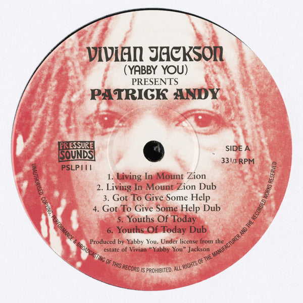Vivian Jackson Presents Patrick Andy : Living In Mount Zion (LP)