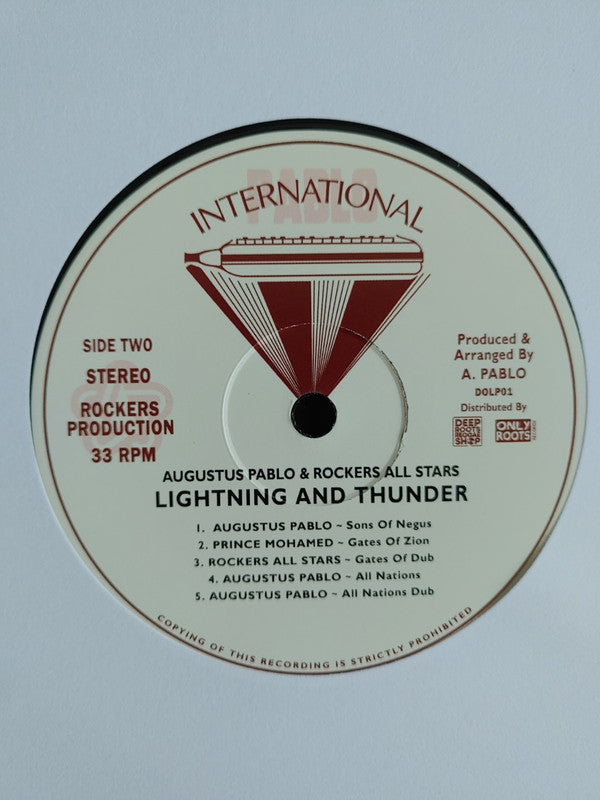 Augustus Pablo And Rockers All Stars : Lightning And Thunder (LP)