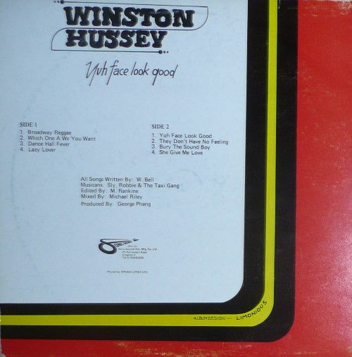 Winston Hussey : Yuh Face Look Good (LP, Album)