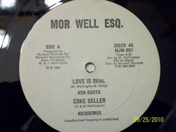 Ken Booth* / Nicodemus : Love Is Real / Coke Seller (12")