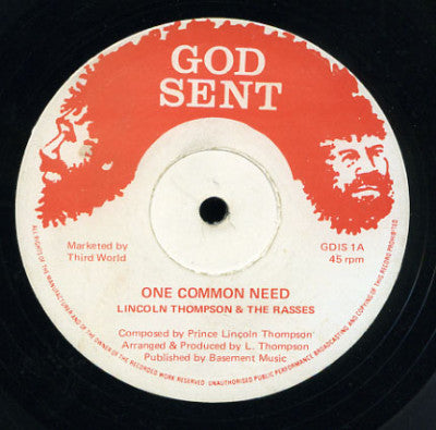 Lincoln Thompson* & The Rasses* : One Common Need (12", Single)