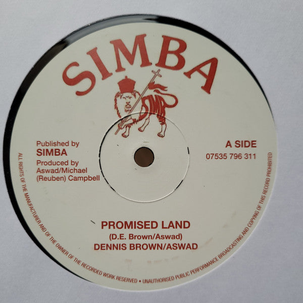 Dennis Brown, Aswad : Promised Land  (12", RE)