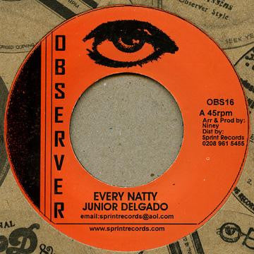 Junior Delgado : Every Natty (7", RE)