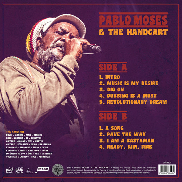 Pablo Moses and The Handcart* : LIVE (LP, Album)