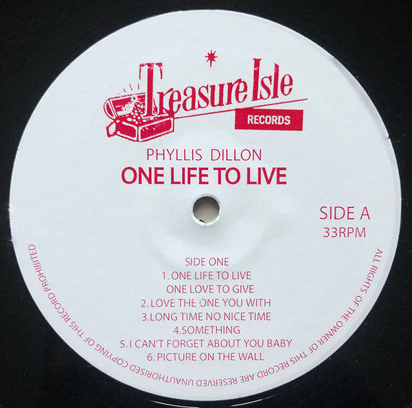Phyllis Dillon : One Life To Live (LP, Album, RE)