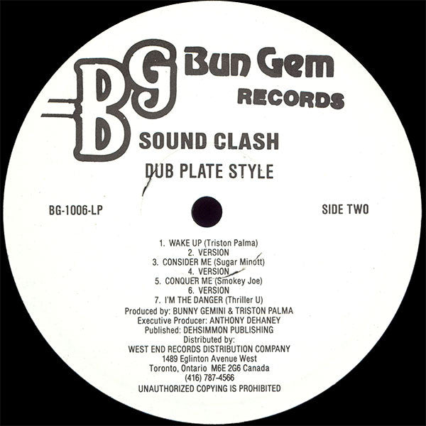 Various : Sound Clash Dub Plate Style (LP, Comp)