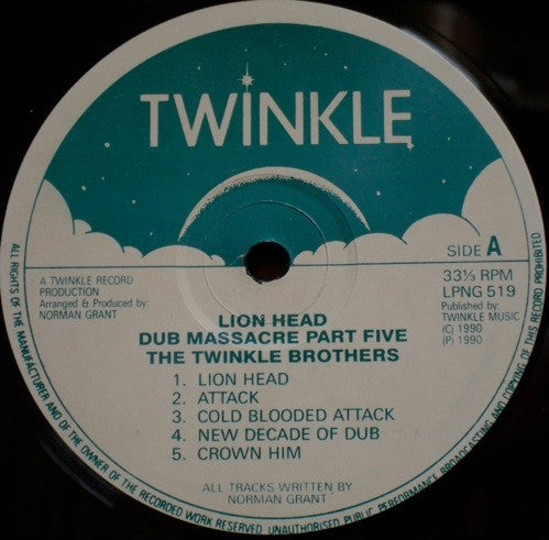 Twinkle Brothers : Dub Massacre Part Five - Lion Head (LP, Album)