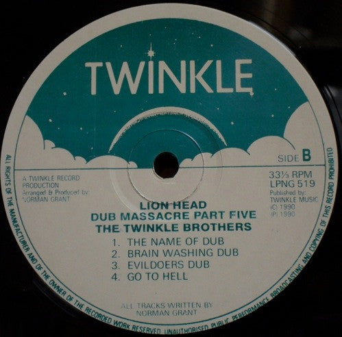 Twinkle Brothers : Dub Massacre Part Five - Lion Head (LP, Album)