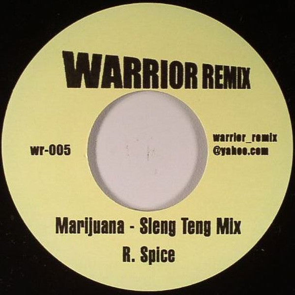 Richie Spice : Marijuana - Sleng Teng Mix / Marijuana - Jamrock Mix (7")