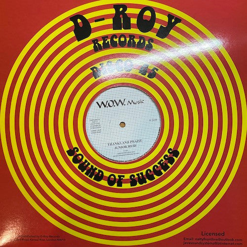 Junior Reid : Thanks And Praise (12", RP)