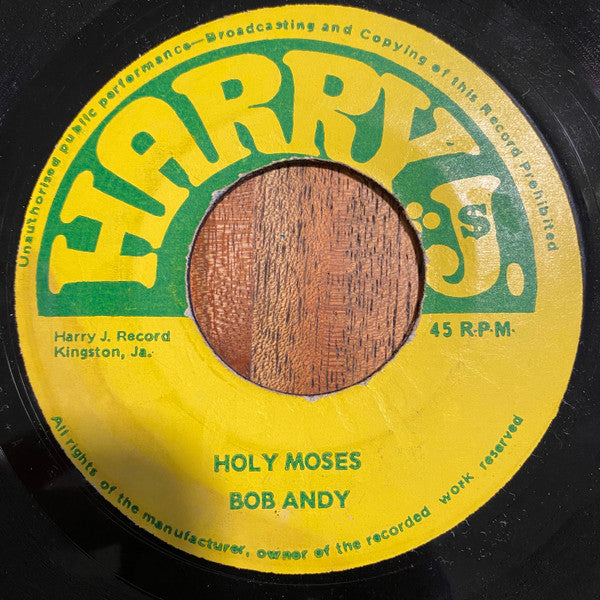 Bob Andy / The Jay Boys : Holy Moses / Holy Moses (Version) (7")