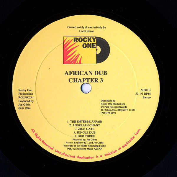 Joe Gibbs & The Professionals : African Dub All-Mighty - Chapter 3 (LP, Album, RE)