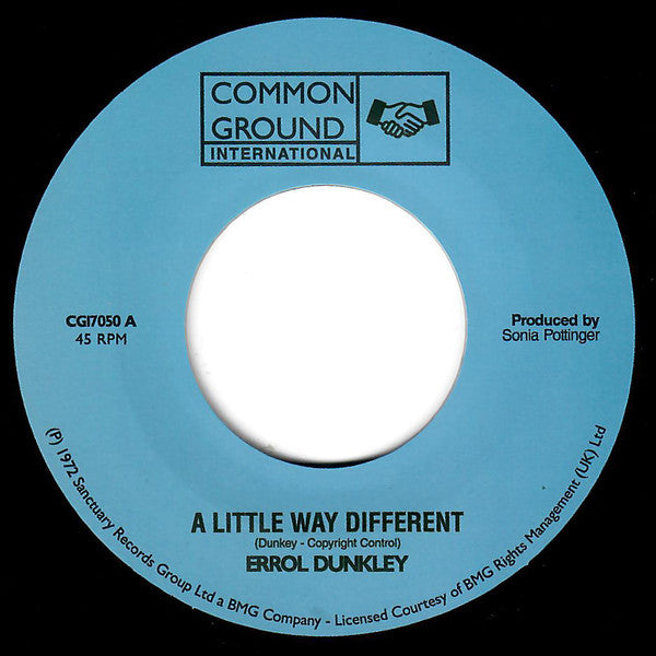 Errol Dunkley : A Little Way Different (7")