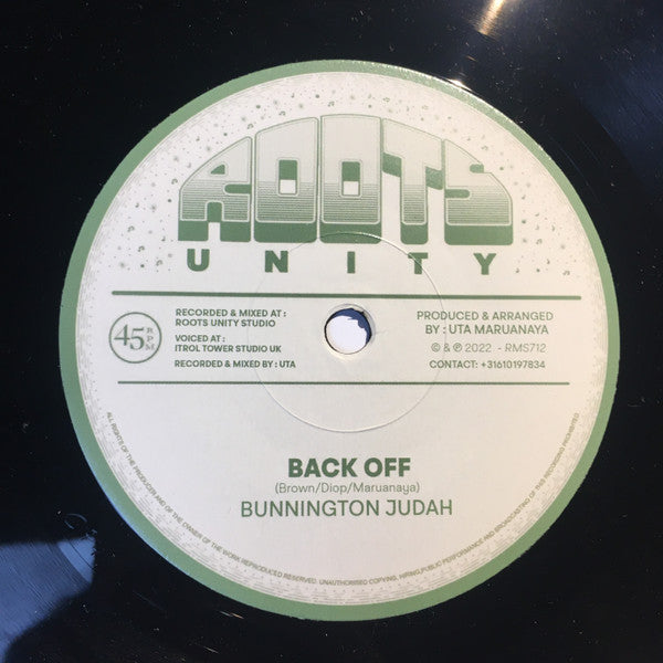 Bunnington Judah / Roots Unity : Back Off (7")