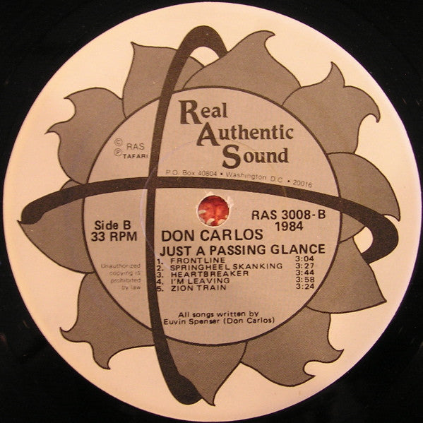 Don Carlos (2) : Just A Passing Glance (LP, Album)