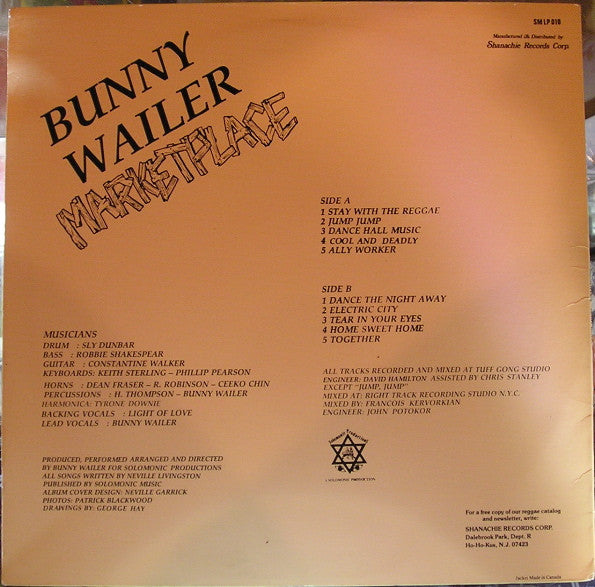 Bunny Wailer : Marketplace (LP, Album)