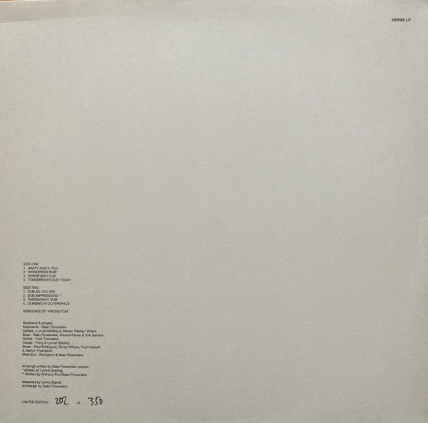 Pama International Meets Wrongtom : In Dub (LP, Album, Ltd, Num)