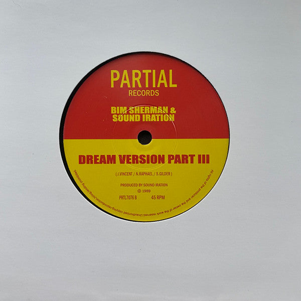 Bim Sherman & Sound Iration : Dream  (7", RE)