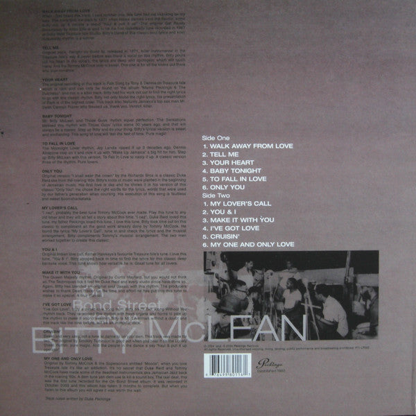 Bitty McLean And The Supersonics : On Bond Street KGN. JA. (LP, Album, Ltd, RE)