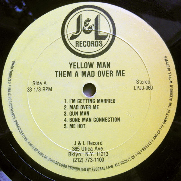 Yellow Man* : Them A Mad Over Me (LP, Album)