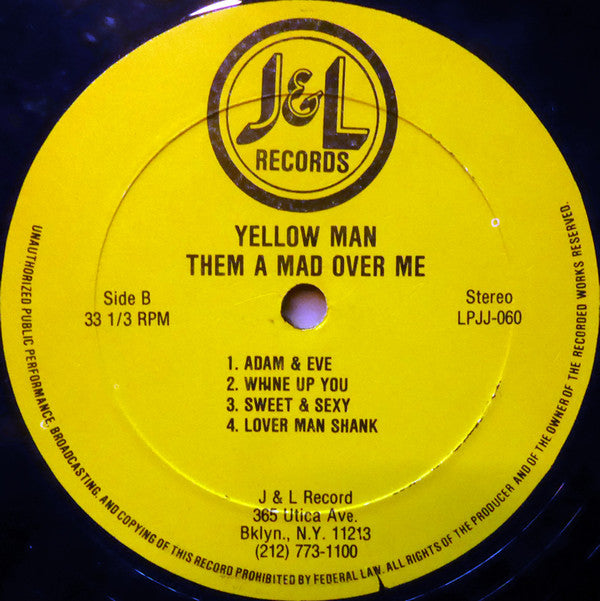 Yellow Man* : Them A Mad Over Me (LP, Album)