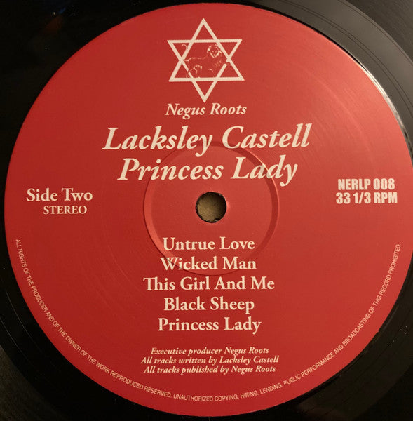 Lacksley Castell : Princess Lady (LP, Album, RP, Red)
