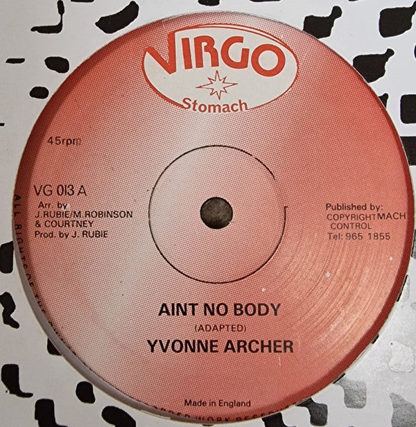 Yvonne Archer : Ain't Nobody / Checking Out The Way I Feel (12", RE)