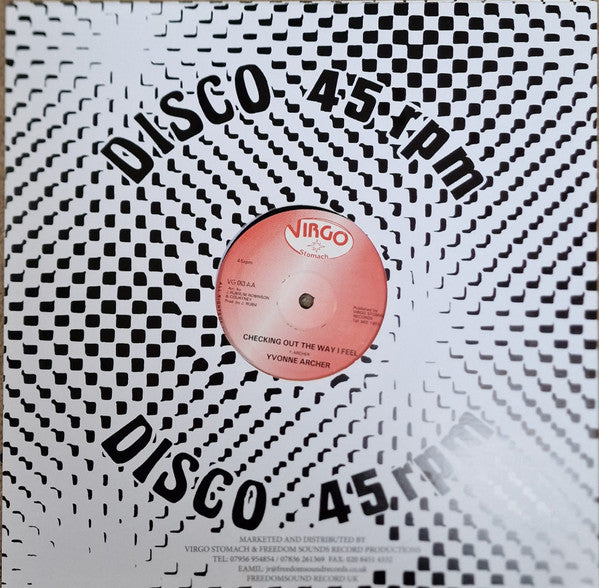 Yvonne Archer : Ain't Nobody / Checking Out The Way I Feel (12", RE)