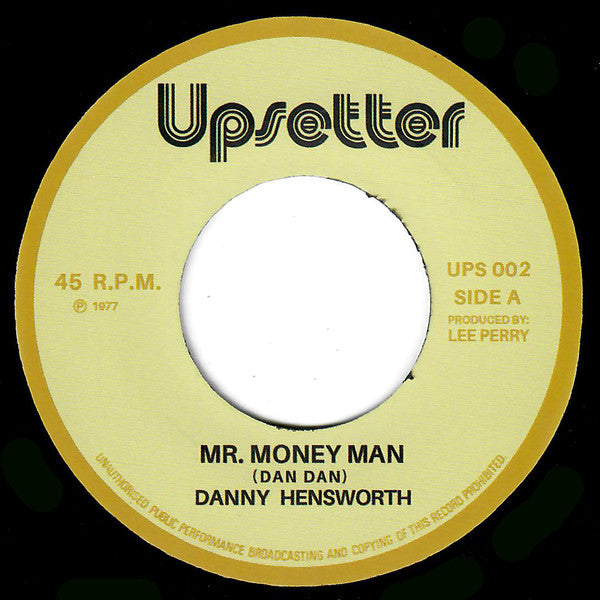 Danny Hensworth : Mr. Money Man (7", Single, RE)