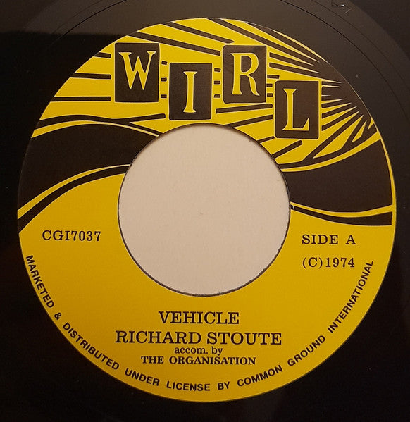 Richard Stoute : Vehicle / I Hate To Do My Woman Wrong (7", RP)